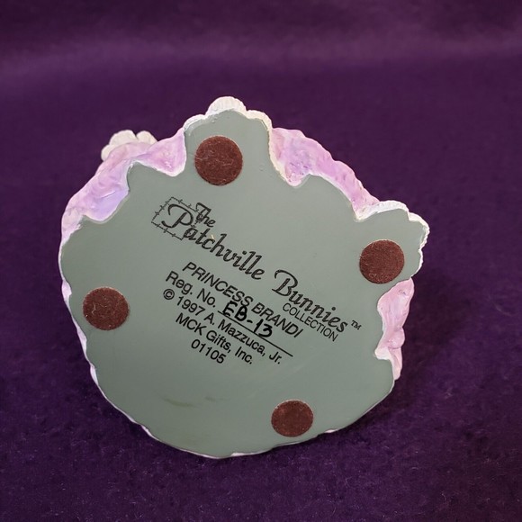 Patchville Bunnies Princess Brandi  w/original box 1997 Easter Rabbit Bunny - Picture 7 of 7